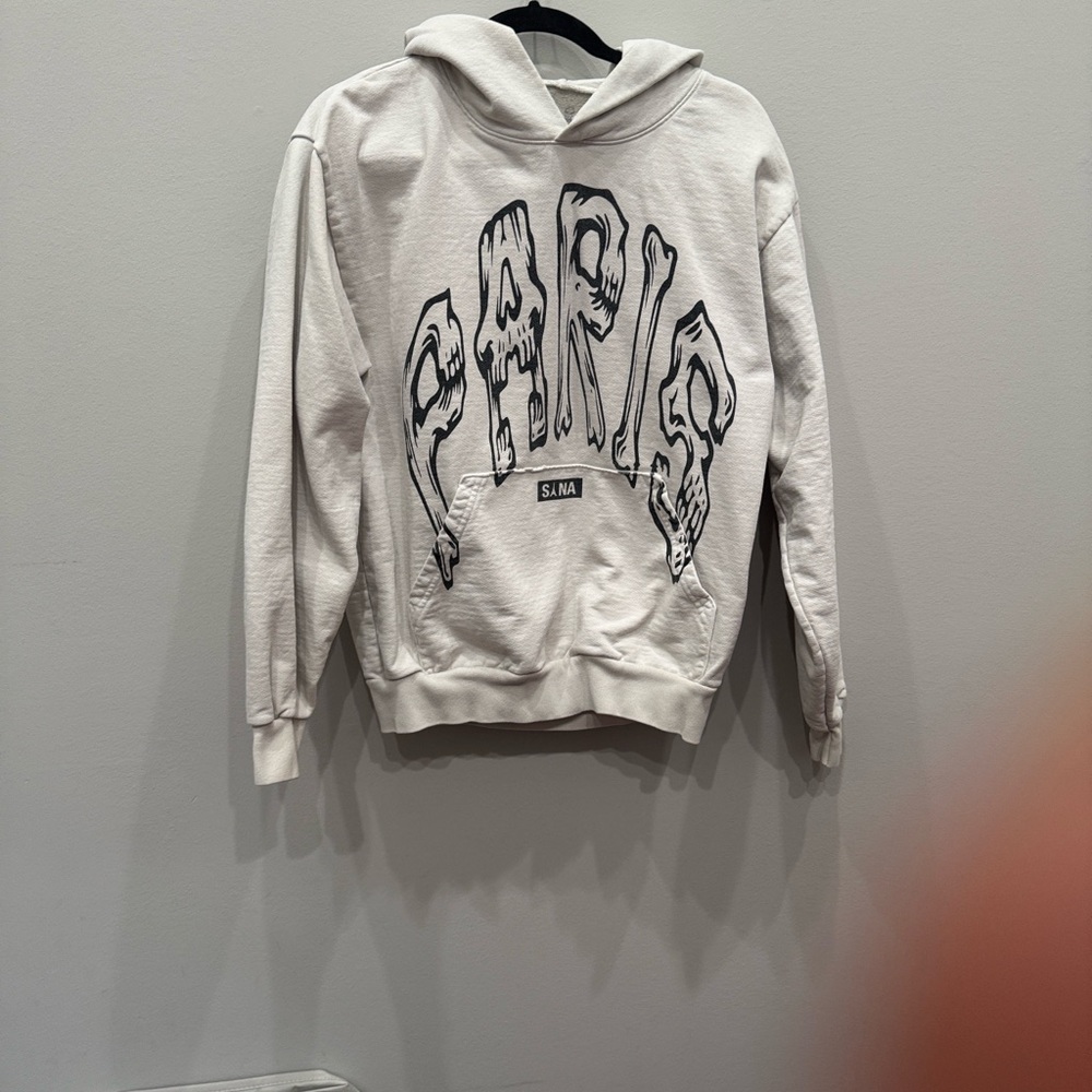 a.n.a White Paris Graphic Hoodie